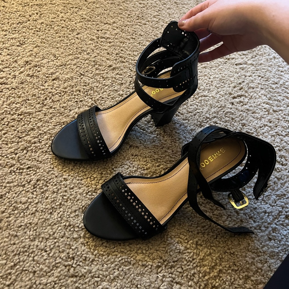 Bamboo Black Heels